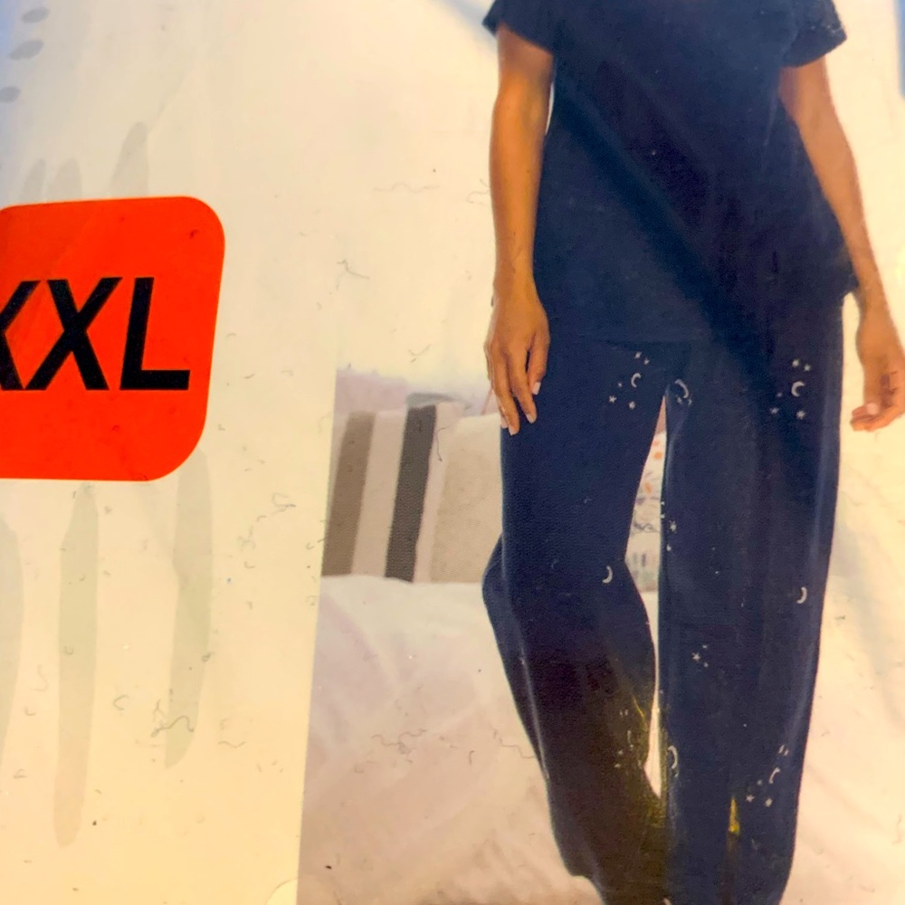 NWT lounge wear 2X blue